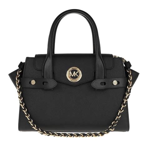 Michael Kors Carmen Small Saffiano Leather Belted Satchel 